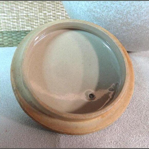 1970s Japanese Vintage Pottery Tea Pot w Bamboo Handle - Picture 6 of 7